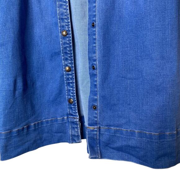 Max Jeans Mini Denim Shirt Dress size Small - Picture 3 of 5